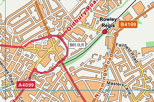 B65 0LR map - OS VectorMap District (Ordnance Survey)