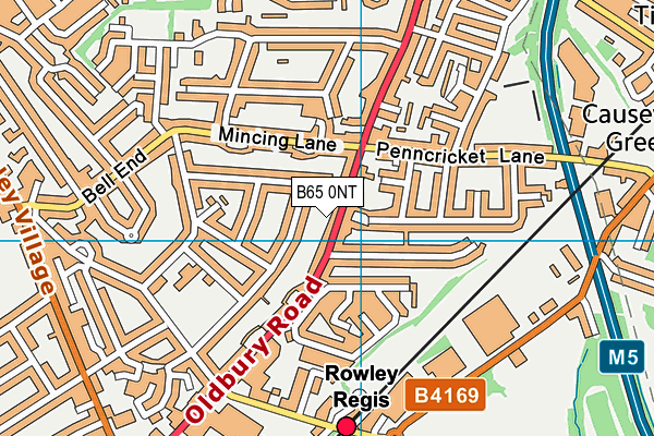 B65 0NT map - OS VectorMap District (Ordnance Survey)