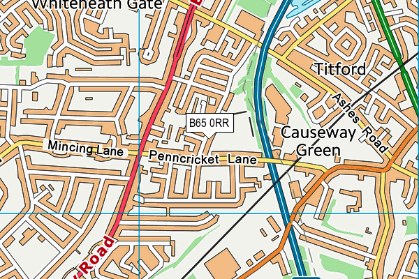 B65 0RR map - OS VectorMap District (Ordnance Survey)