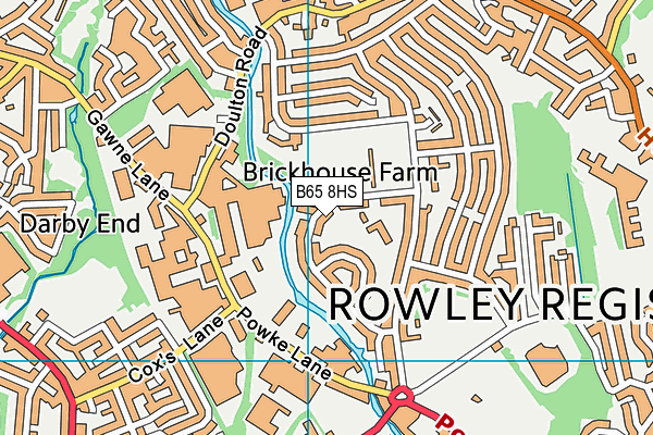 B65 8HS map - OS VectorMap District (Ordnance Survey)