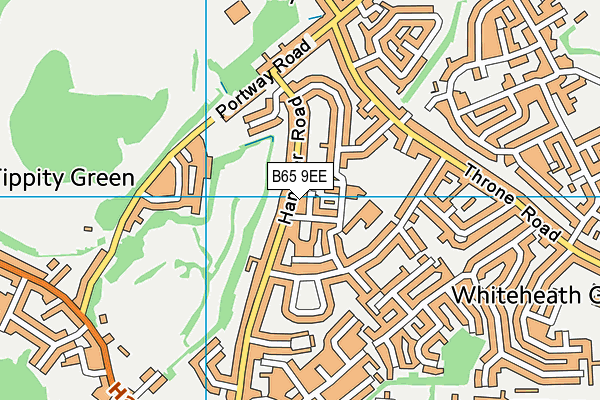 B65 9EE map - OS VectorMap District (Ordnance Survey)