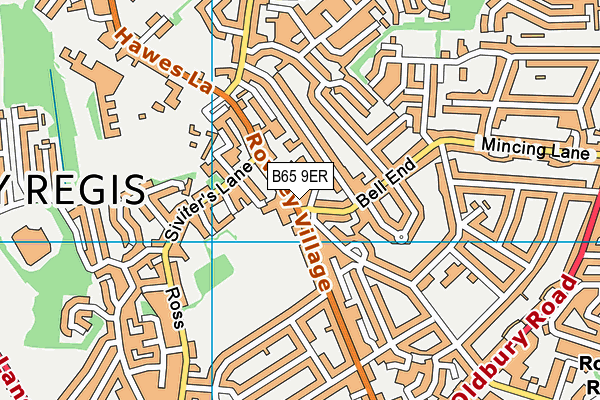 B65 9ER map - OS VectorMap District (Ordnance Survey)