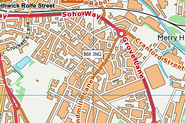 B66 3NQ map - OS VectorMap District (Ordnance Survey)