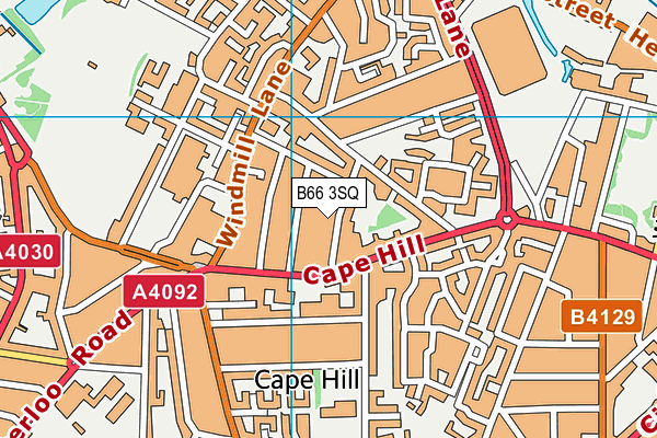 B66 3SQ map - OS VectorMap District (Ordnance Survey)