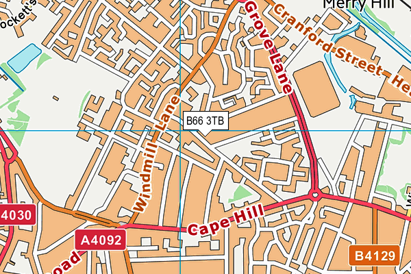 B66 3TB map - OS VectorMap District (Ordnance Survey)