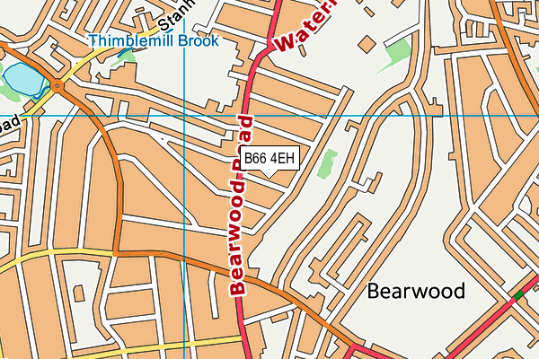 B66 4EH map - OS VectorMap District (Ordnance Survey)