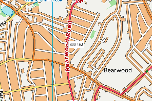 B66 4EJ map - OS VectorMap District (Ordnance Survey)