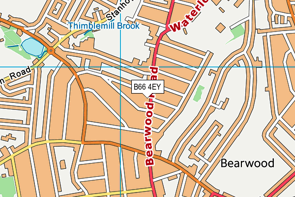 B66 4EY map - OS VectorMap District (Ordnance Survey)