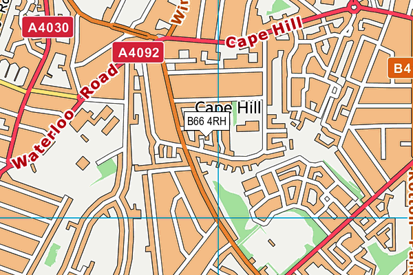 B66 4RH map - OS VectorMap District (Ordnance Survey)