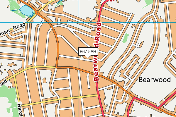 B67 5AH map - OS VectorMap District (Ordnance Survey)