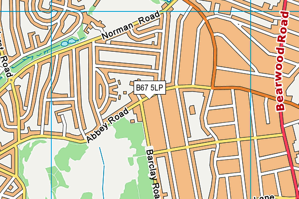 B67 5LP map - OS VectorMap District (Ordnance Survey)