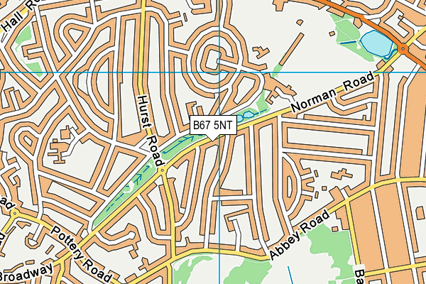 B67 5NT map - OS VectorMap District (Ordnance Survey)