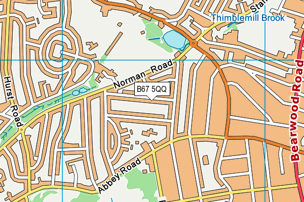 B67 5QQ map - OS VectorMap District (Ordnance Survey)