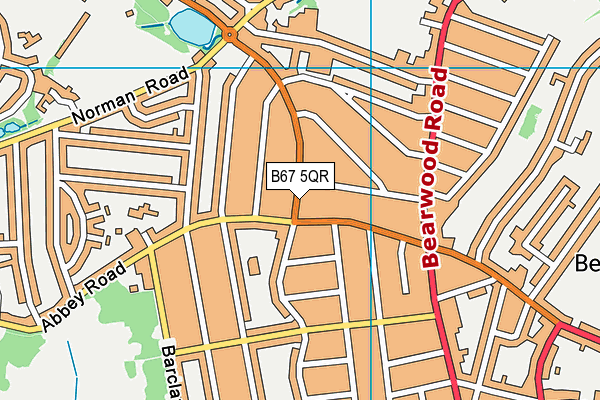 B67 5QR map - OS VectorMap District (Ordnance Survey)