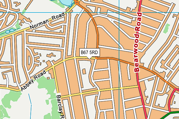 B67 5RD map - OS VectorMap District (Ordnance Survey)