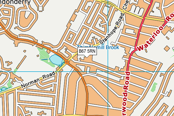 B67 5RN map - OS VectorMap District (Ordnance Survey)