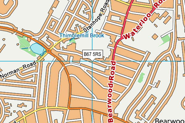 B67 5RS map - OS VectorMap District (Ordnance Survey)