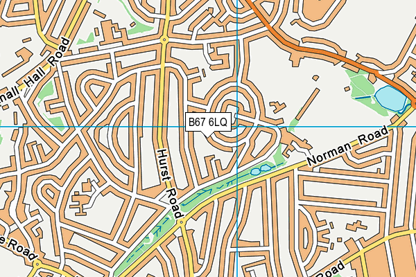 B67 6LQ map - OS VectorMap District (Ordnance Survey)