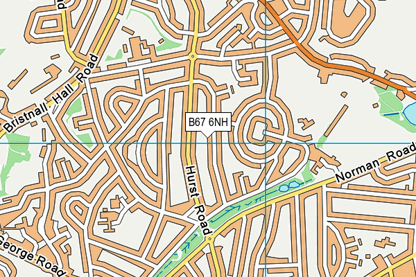 B67 6NH map - OS VectorMap District (Ordnance Survey)