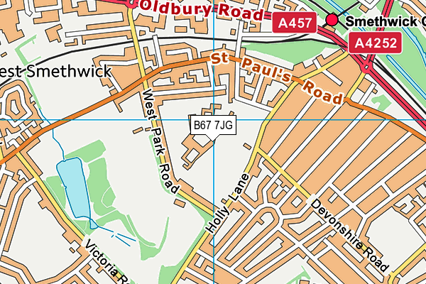 Holly Lodge High School College Of Science map (B67 7JG) - OS VectorMap District (Ordnance Survey)