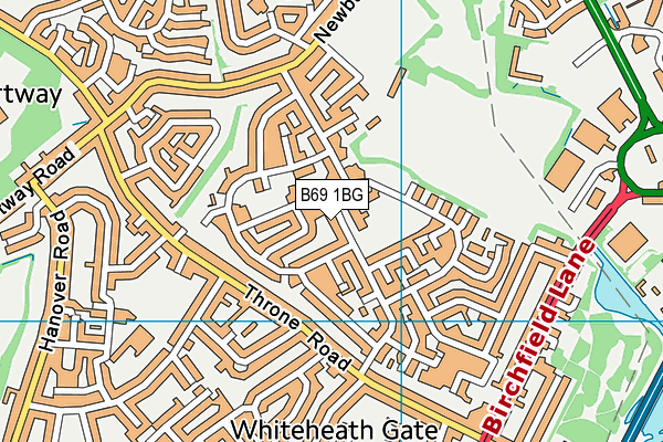 St James CofE Primary School map (B69 1BG) - OS VectorMap District (Ordnance Survey)