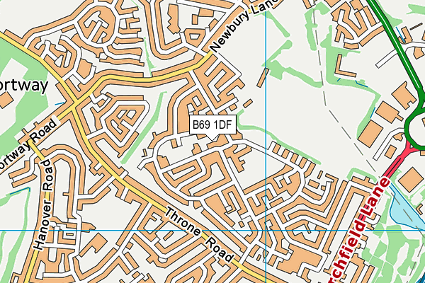 B69 1DF map - OS VectorMap District (Ordnance Survey)