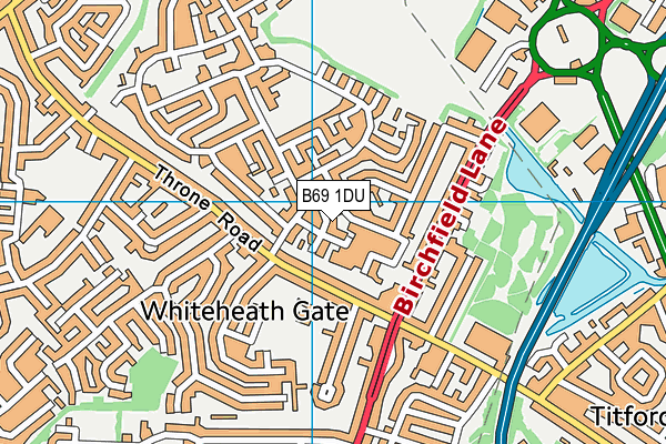 B69 1DU map - OS VectorMap District (Ordnance Survey)