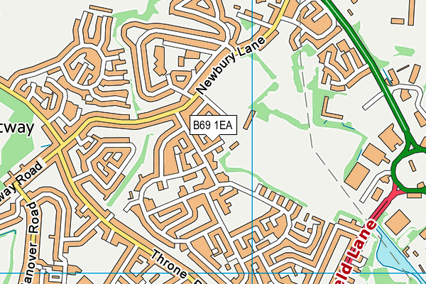 B69 1EA map - OS VectorMap District (Ordnance Survey)