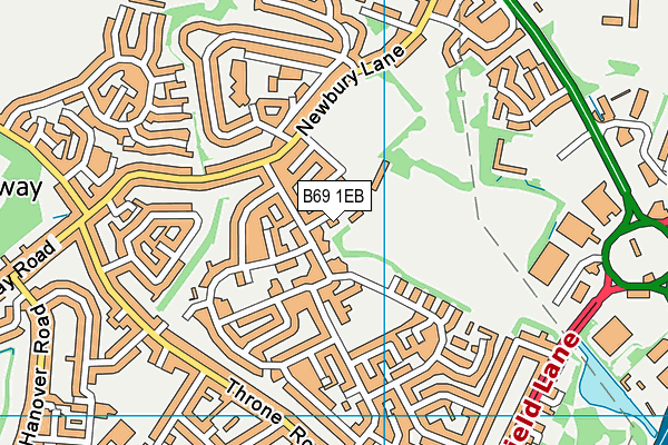 B69 1EB map - OS VectorMap District (Ordnance Survey)