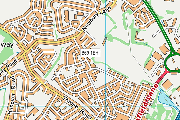 B69 1EH map - OS VectorMap District (Ordnance Survey)