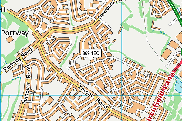 B69 1EQ map - OS VectorMap District (Ordnance Survey)