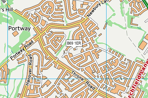 B69 1ER map - OS VectorMap District (Ordnance Survey)