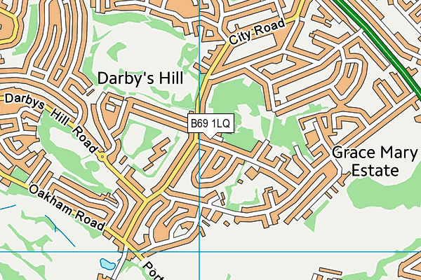 B69 1LQ map - OS VectorMap District (Ordnance Survey)