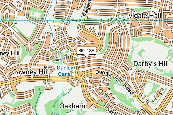 B69 1SA map - OS VectorMap District (Ordnance Survey)