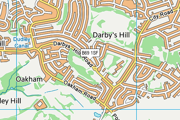 B69 1SF map - OS VectorMap District (Ordnance Survey)