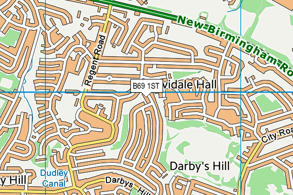 B69 1ST map - OS VectorMap District (Ordnance Survey)