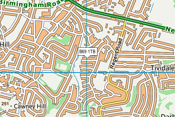 B69 1TB map - OS VectorMap District (Ordnance Survey)