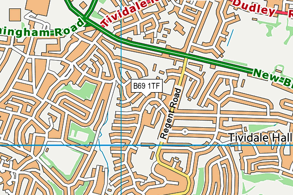 B69 1TF map - OS VectorMap District (Ordnance Survey)