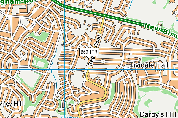 B69 1TR map - OS VectorMap District (Ordnance Survey)