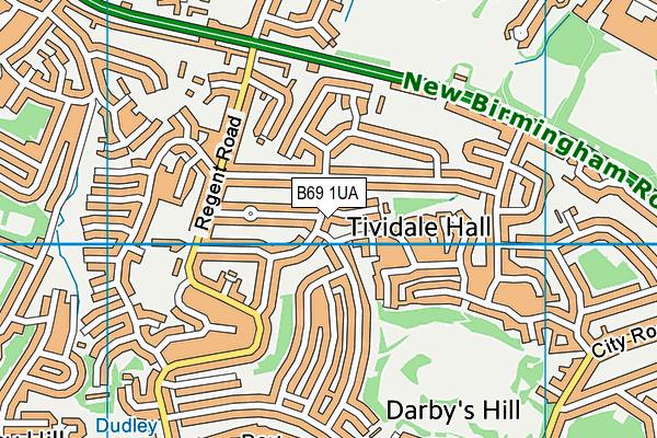 B69 1UA map - OS VectorMap District (Ordnance Survey)