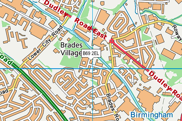 B69 2EL map - OS VectorMap District (Ordnance Survey)