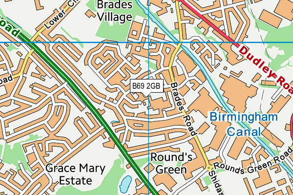 B69 2GB map - OS VectorMap District (Ordnance Survey)