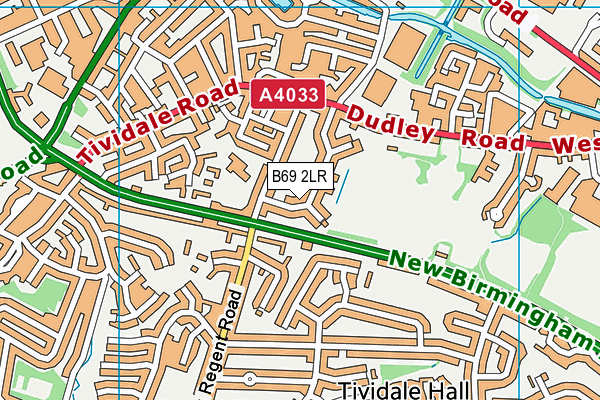 B69 2LR map - OS VectorMap District (Ordnance Survey)