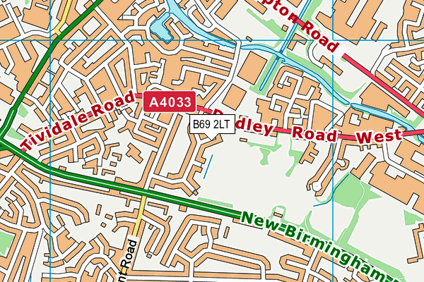 B69 2LT map - OS VectorMap District (Ordnance Survey)