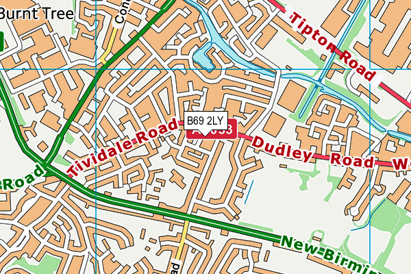 B69 2LY map - OS VectorMap District (Ordnance Survey)