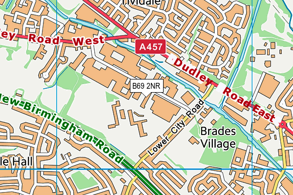 B69 2NR map - OS VectorMap District (Ordnance Survey)