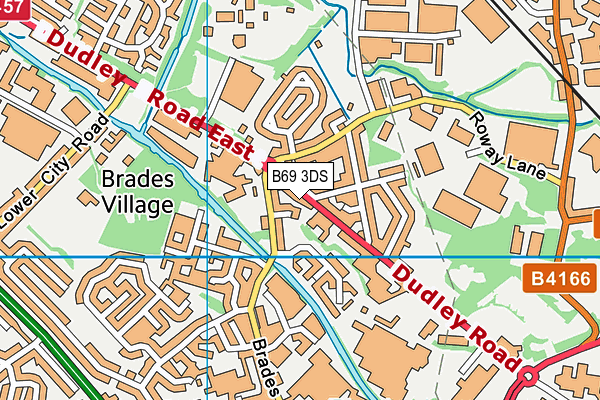 B69 3DS map - OS VectorMap District (Ordnance Survey)