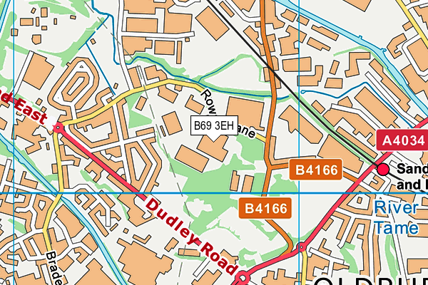 B69 3EH map - OS VectorMap District (Ordnance Survey)
