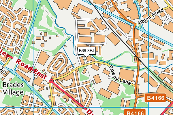B69 3EJ map - OS VectorMap District (Ordnance Survey)