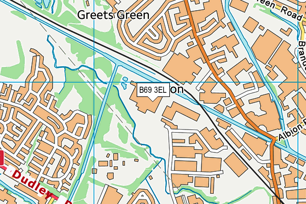 B69 3EL map - OS VectorMap District (Ordnance Survey)